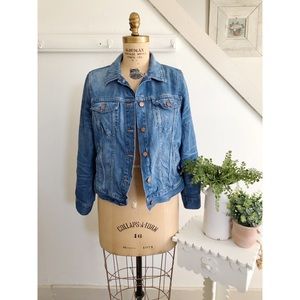 Madewell The Jean Jacket Pinter Wash Size XL